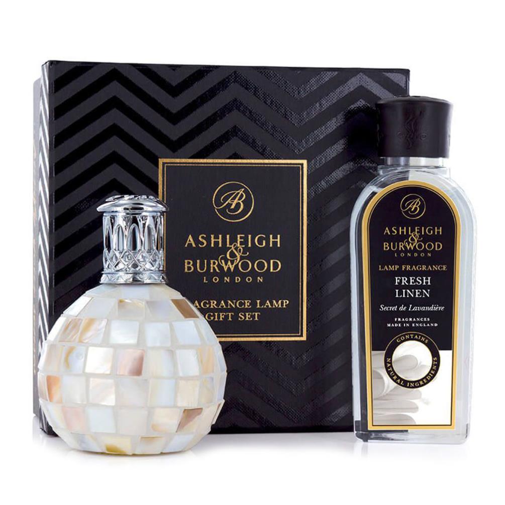 Ashleigh & Burwood Arctic Tundra Fragrance Lamp & Fresh Linen Gift Set £35.55